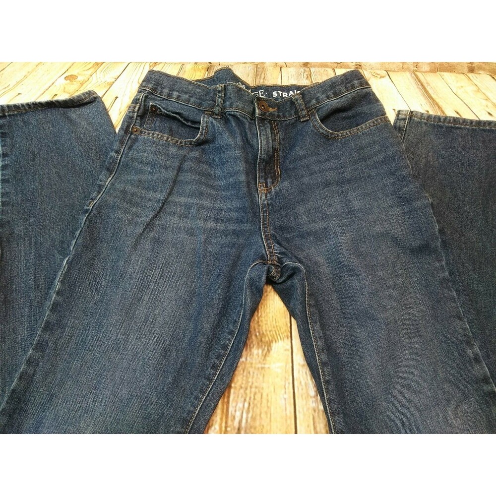 The Children's Place Jeans Kids Unisex 14 Straight Leg Adjustable Waist Denim